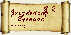 Zvezdodrag Rusovac vizit kartica